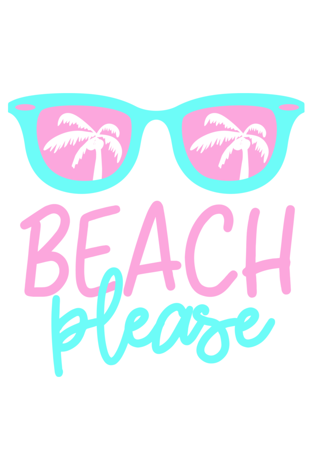 Beach Please Hoodie Slum Stitch