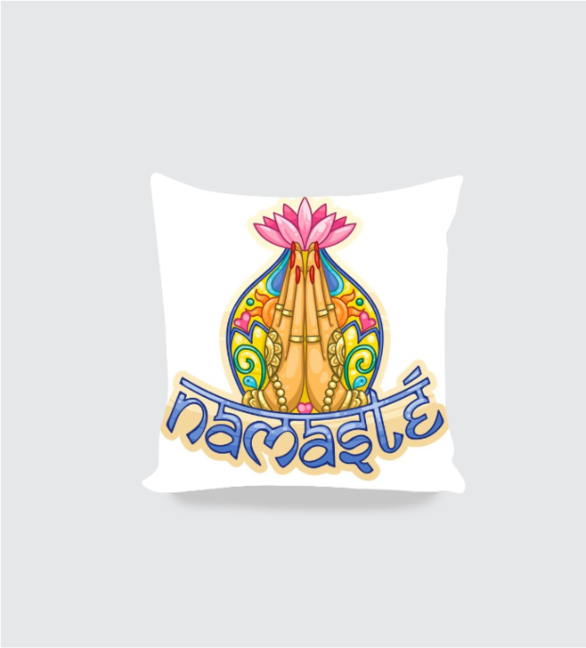 Unisex AOP Cushion Cover White 16x16 qikink