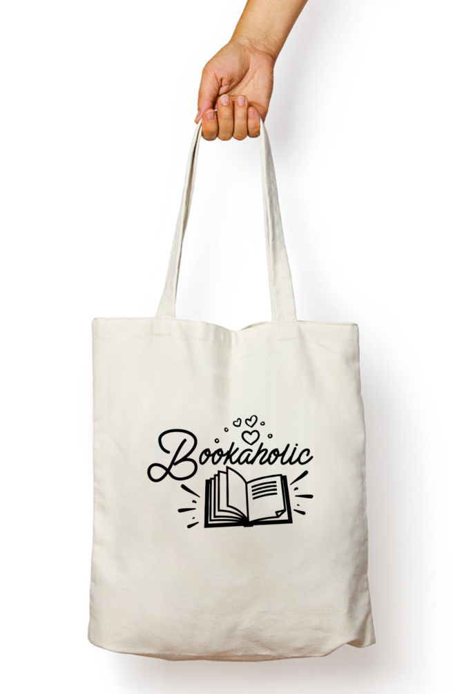 Unisex Tote Bag Zipper White Standard Slum Stitch