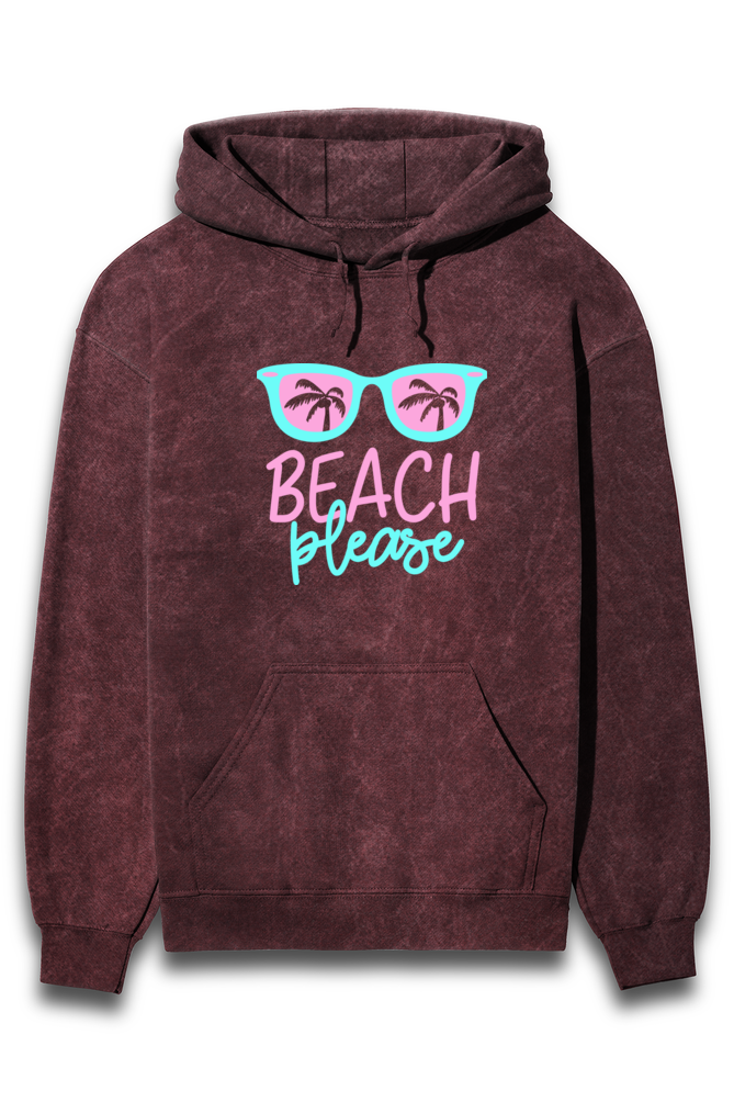 Beach Please Hoodie Slum Stitch