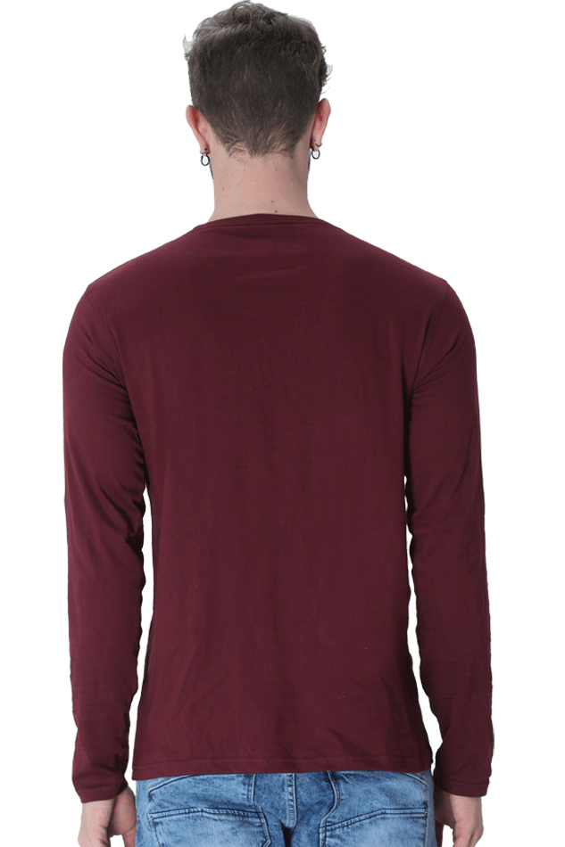 Male Round Neck Full Sleeve Black S Slum Stitch