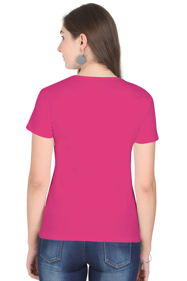 Female Round Neck Half Sleeve Classic Slum Stitch