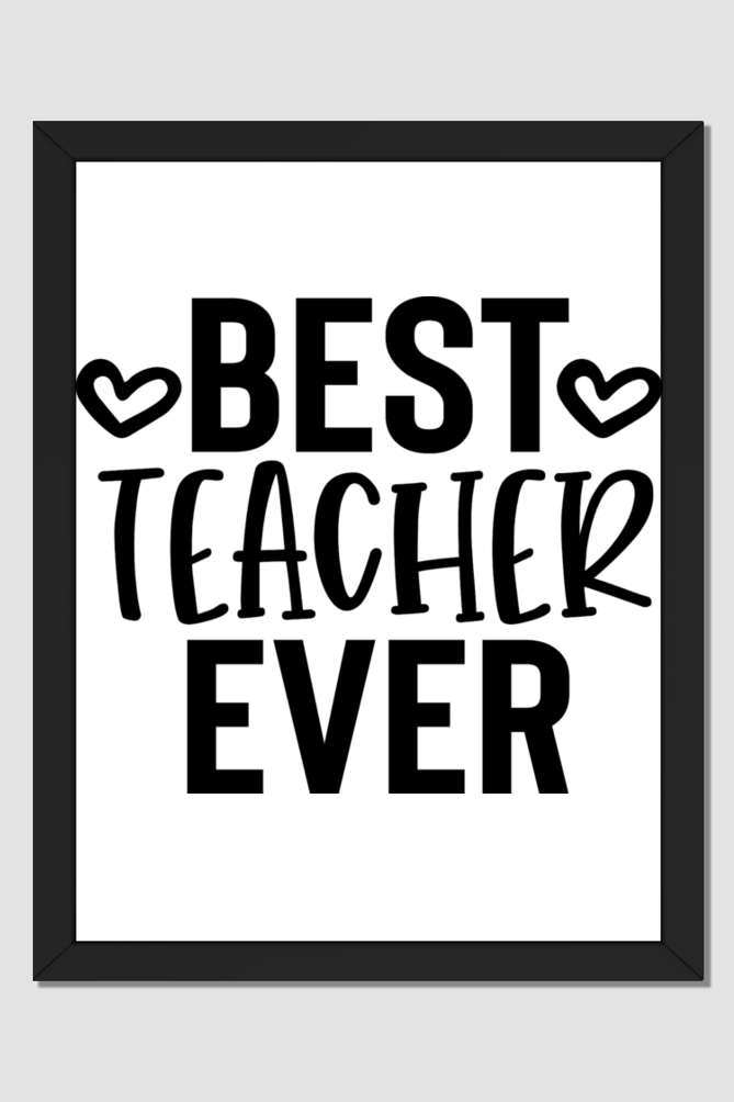 Framed Poster Teachers qikink