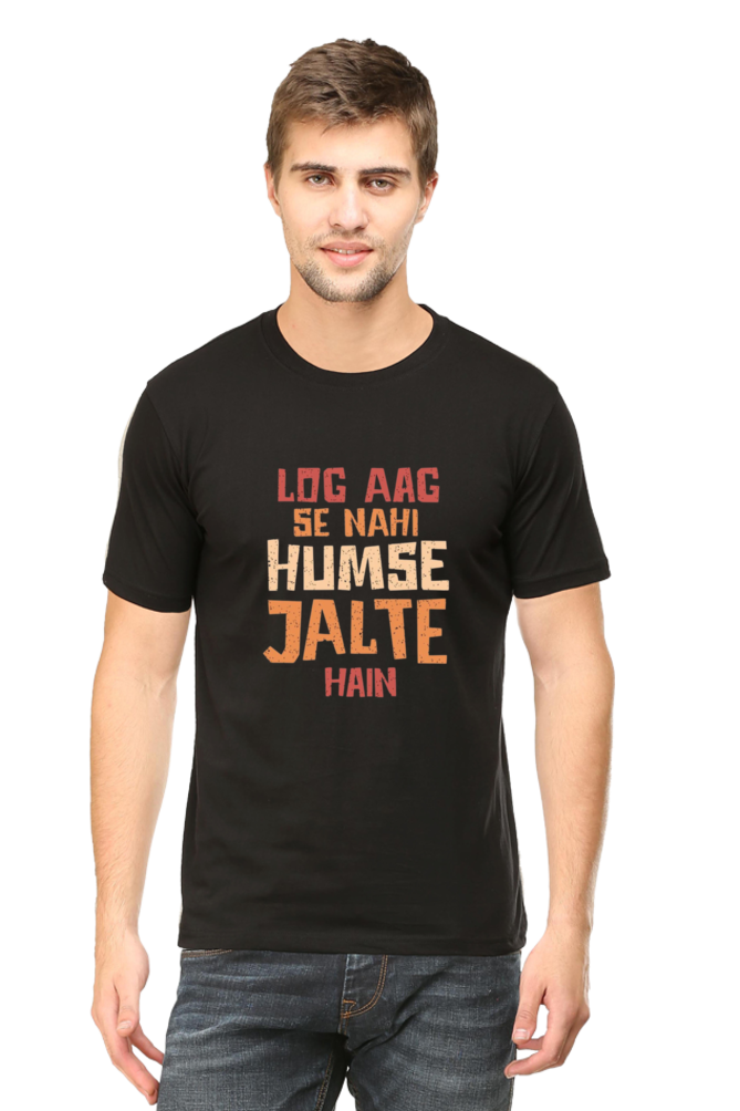 Male Round Neck Half Sleeve Classic qikink