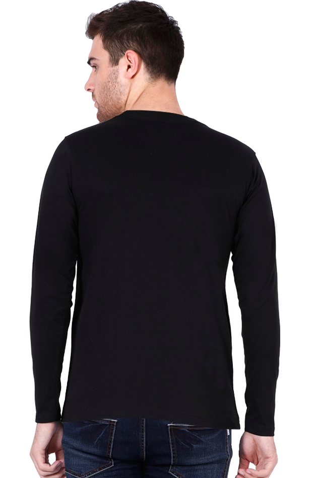 Male Round Neck Full Sleeve Black S Slum Stitch