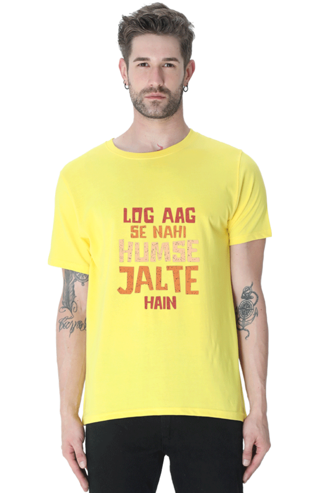 Male Round Neck Half Sleeve Classic qikink