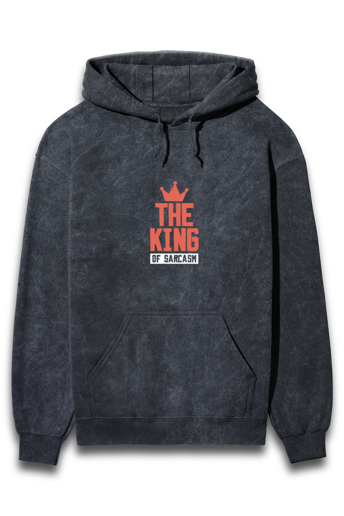 Unisex Acid Wash Hooded Sweatshirt Slum Stitch