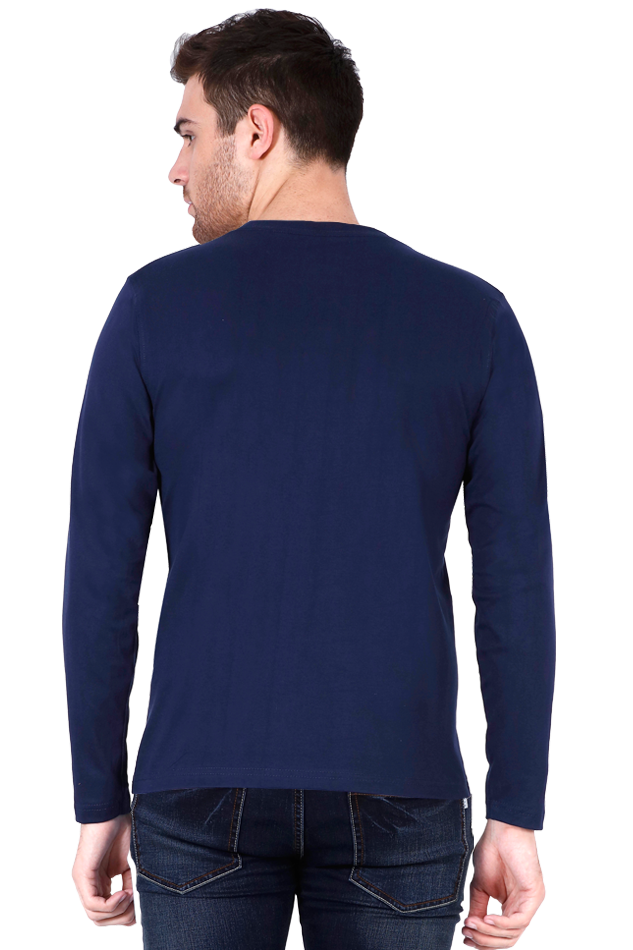 Male Round Neck Full Sleeve Black S Slum Stitch