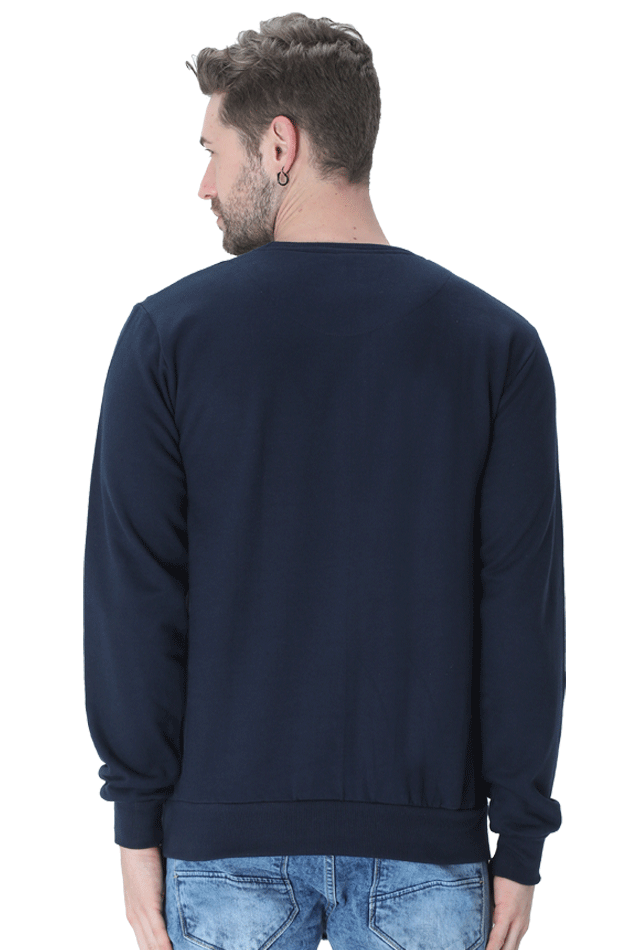 Unisex Sweatshirts Navy Blue qikink