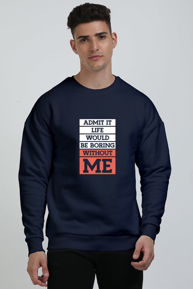 Men Oversized Sweatshirts qikink