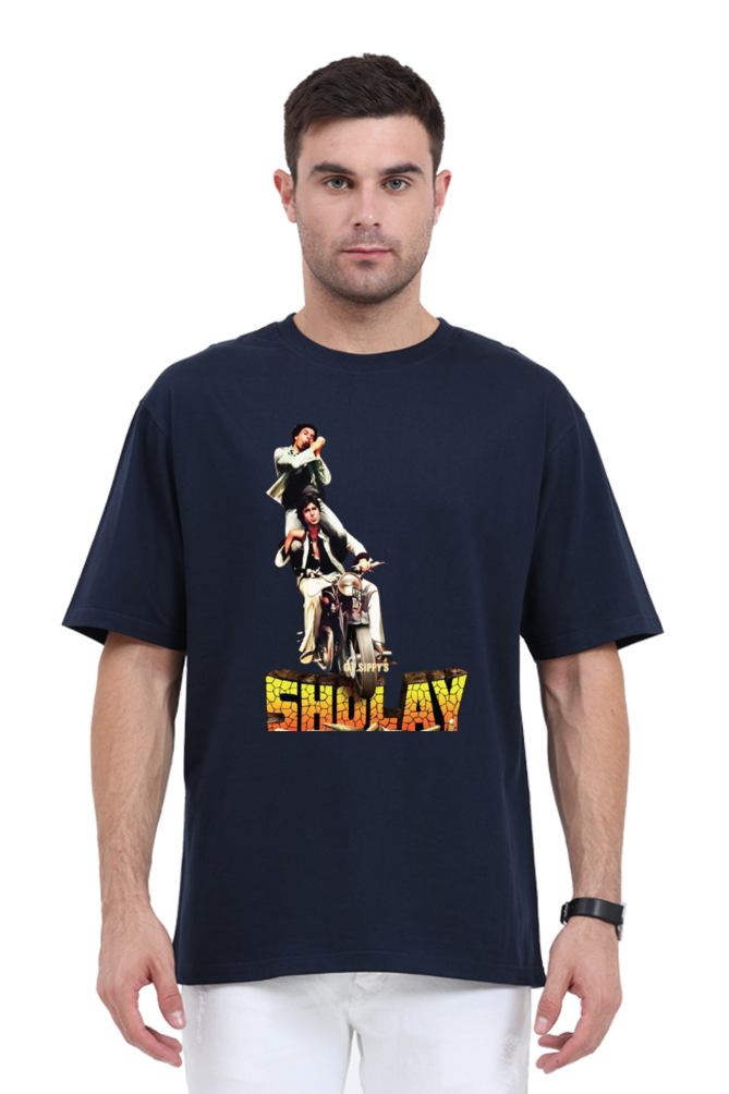 Unisex Oversized Standard T-Shirt Navy Blue qikink