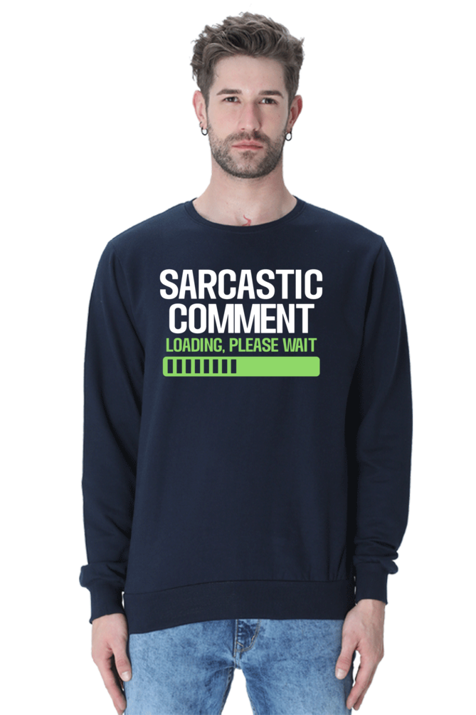 Unisex Sweatshirts Navy Blue qikink