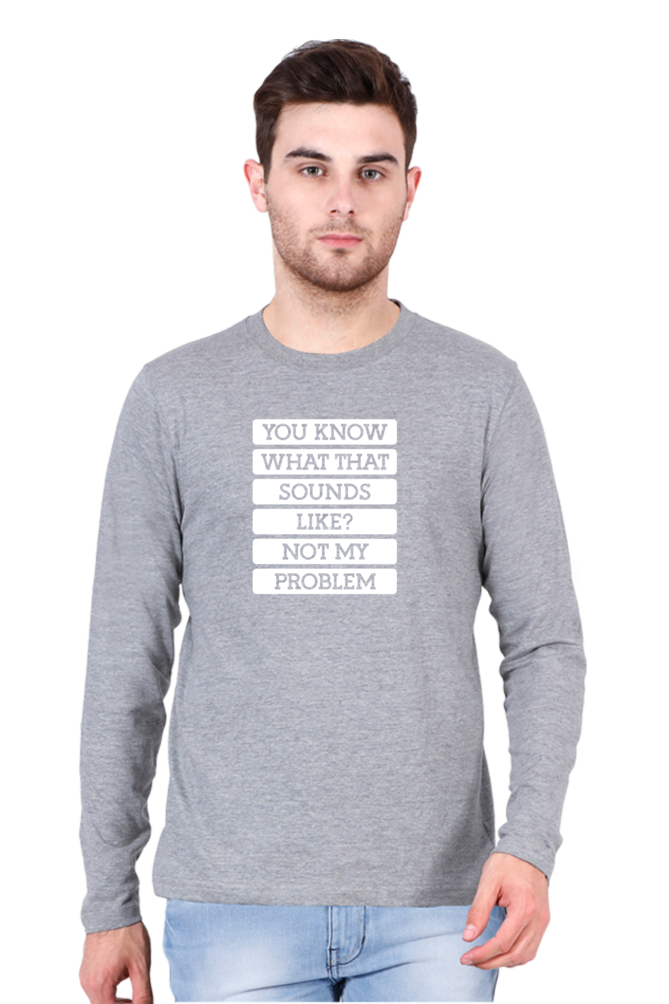 Male Round Neck Full Sleeve Black S Slum Stitch