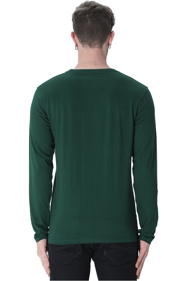 Male Round Neck Full Sleeve Black S Slum Stitch