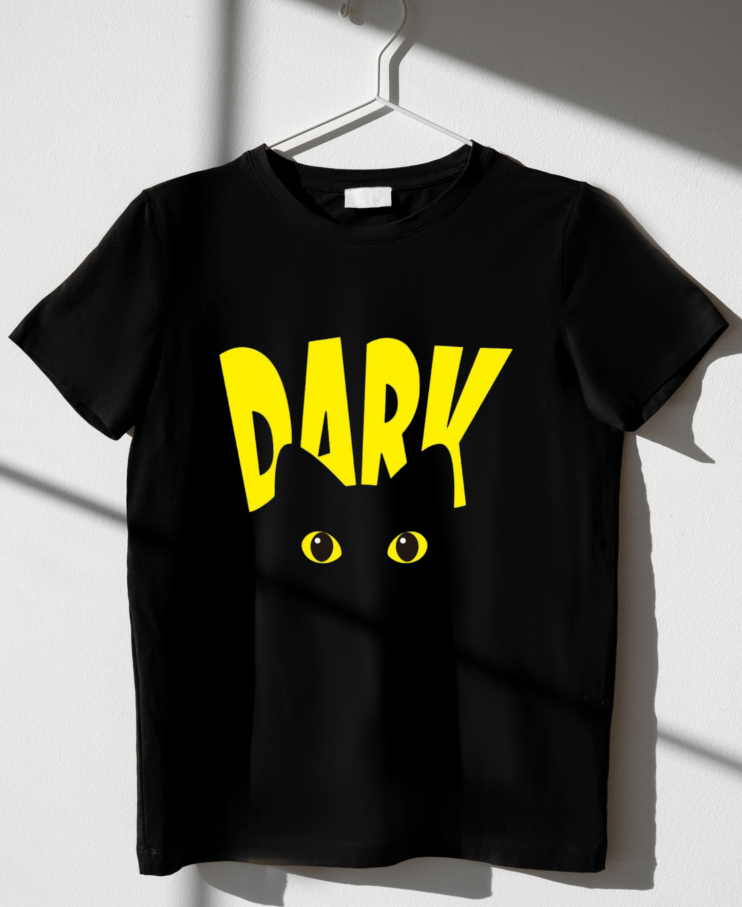 Oversized T-Shirt Black Dark Printed