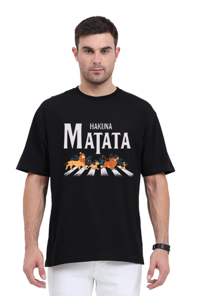 Hakuna Matata Oversized Standard T-Shirt Black