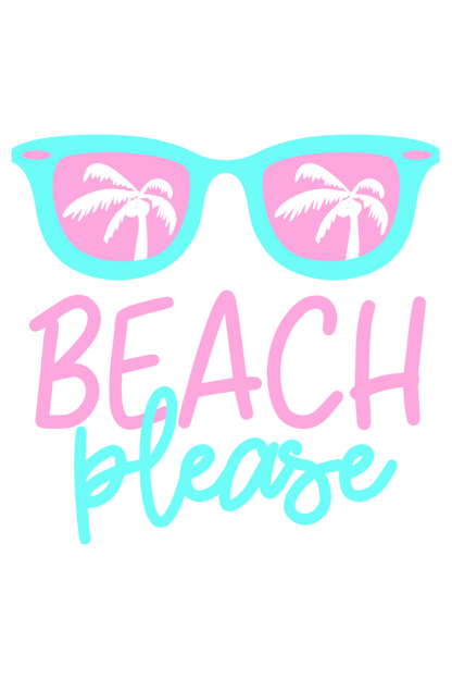 Beach Please Hoodie Slum Stitch