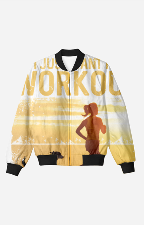 Unisex AOP Bomber Jacket Black qikink