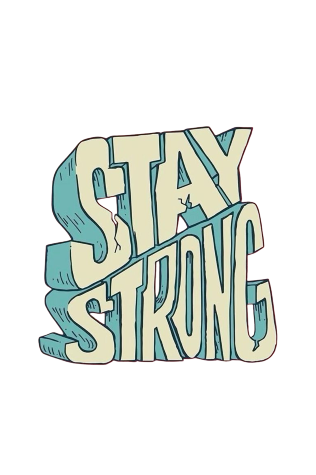 Stay Strong Oversized Standard T-Shirt White
