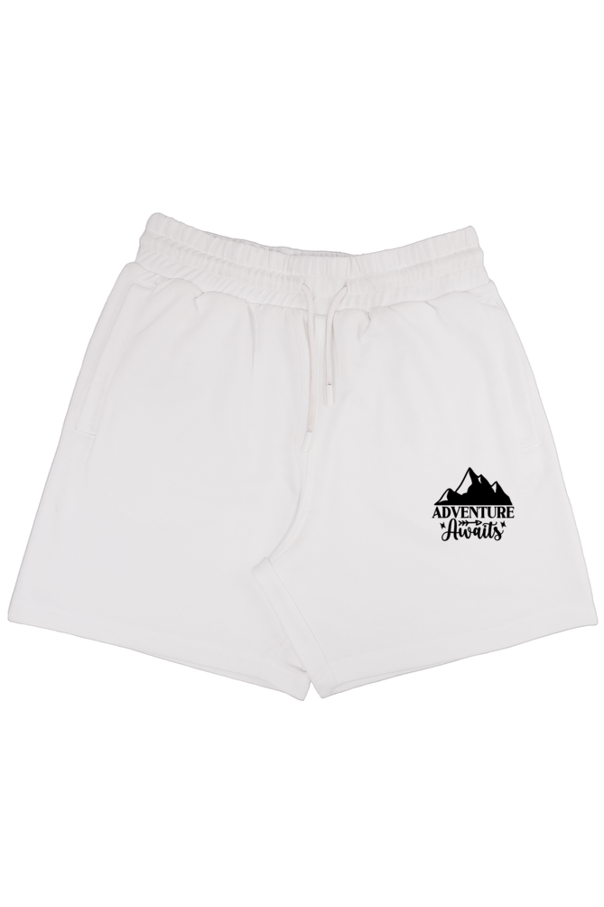 Unisex Terry Shorts White Slum Stitch
