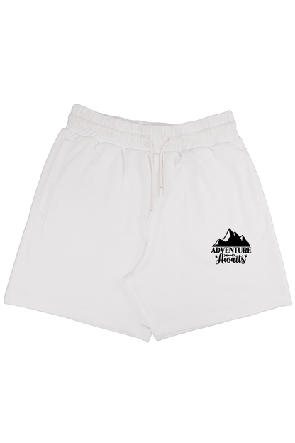Unisex Terry Shorts White Slum Stitch