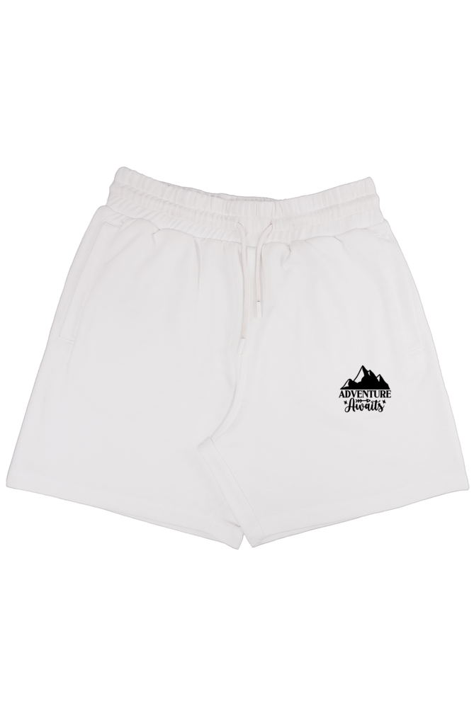 Unisex Terry Shorts White Slum Stitch