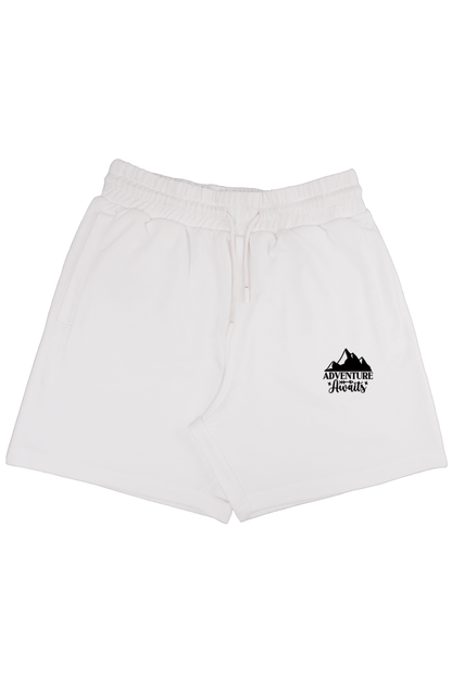 Unisex Terry Shorts White Slum Stitch