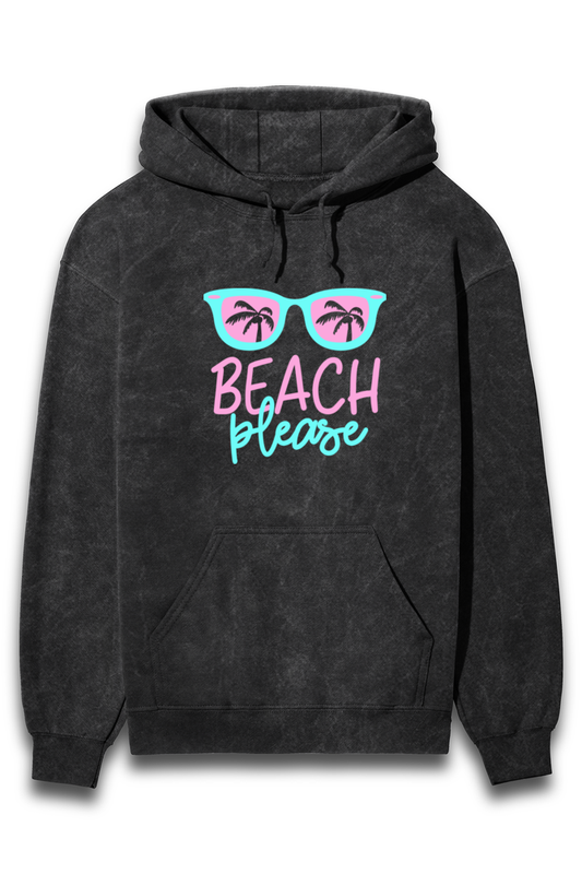 Beach Please Hoodie Slum Stitch
