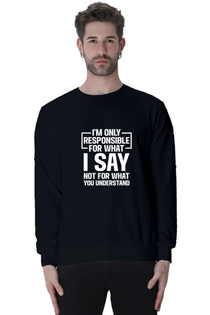 Unisex Sweatshirts Black qikink
