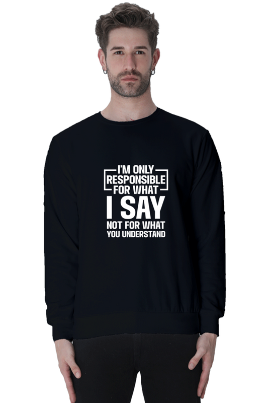 Unisex Sweatshirts Black qikink