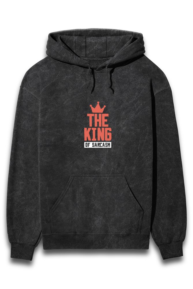Unisex Acid Wash Hooded Sweatshirt Slum Stitch