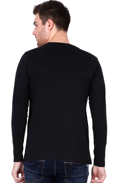 Male Round Neck Full Sleeve Black S Slum Stitch