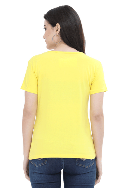 Female Round Neck Half Sleeve Classic Slum Stitch