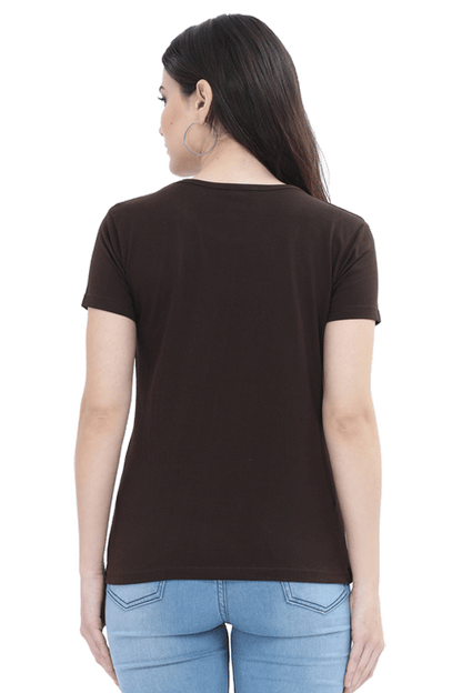 Female Round Neck Half Sleeve Classic Slum Stitch