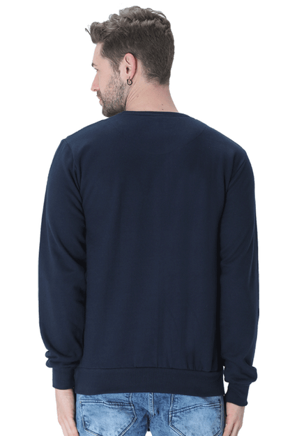 Unisex Sweatshirts Navy Blue qikink