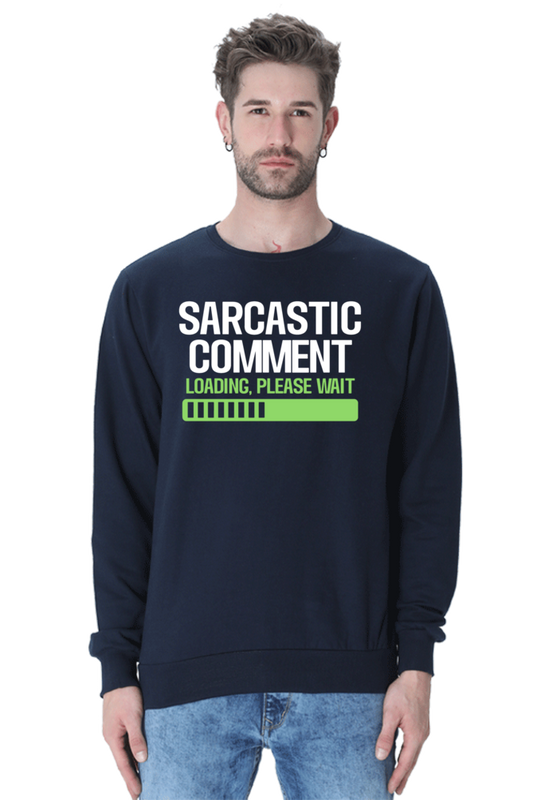 Unisex Sweatshirts Navy Blue qikink