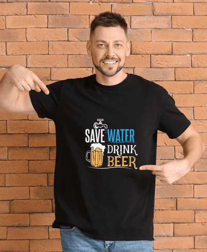Unisex Oversized Standard T-Shirt | save water drink Beer Slum Stitch