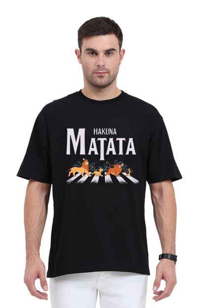 Hakuna Matata Oversized Standard T-Shirt Black